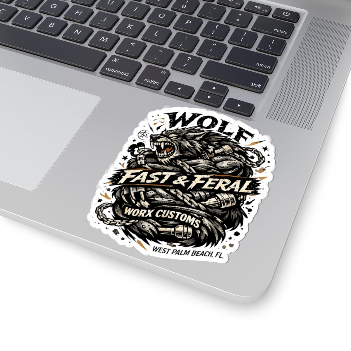 Wolf Worx Customs Wolf Snake Sticker