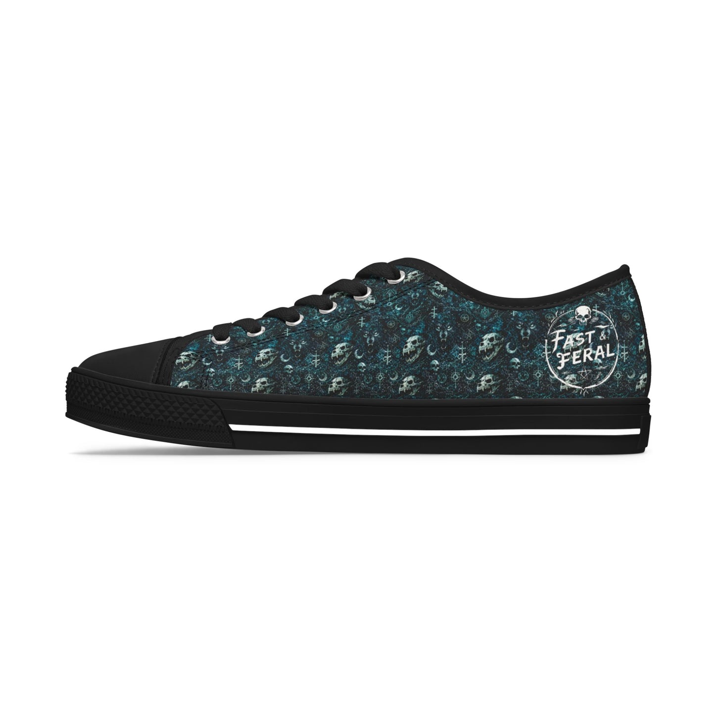 Fast & Feral Blue Occult Women's Low Top Sneakers