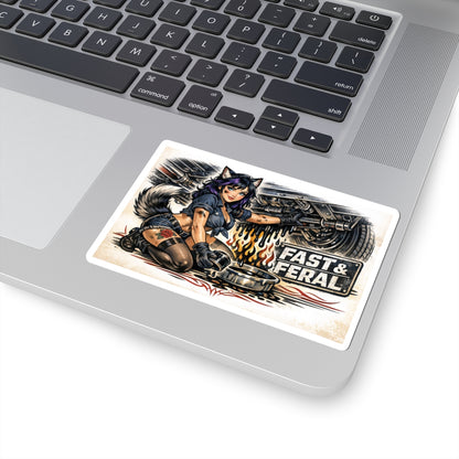 Wolf Worx Customs Fast & Feral Kenzie Killz Oil Change Sticker