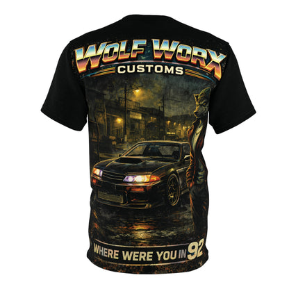Wolf Worx Customs "Where Were You In..." 92 Generations T- Shirt