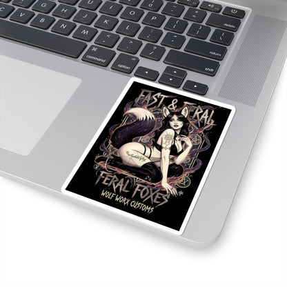 Feral Foxes Audiwifey Sticker