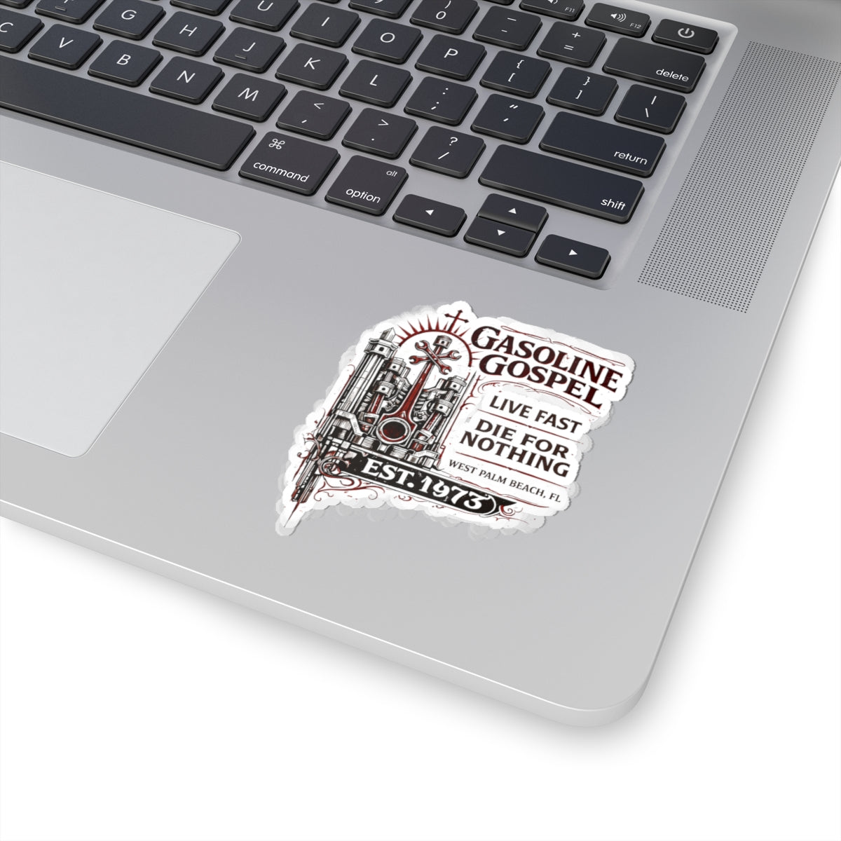 Wolf Worx Customs Gasoline Gospel Sticker