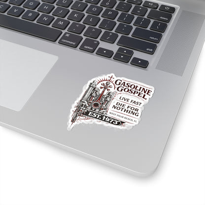 Wolf Worx Customs Gasoline Gospel Sticker