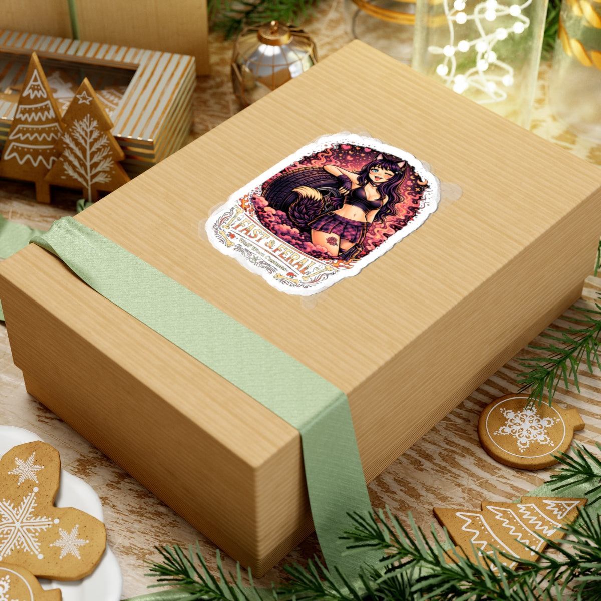 Wolf Worx Customs Fast & Feral Kenzie Killz Tire Sticker