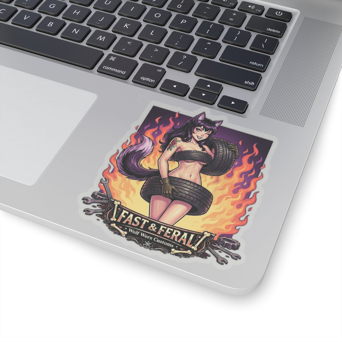 Wolf Worx Customs Fast & Feral Anime Sticker