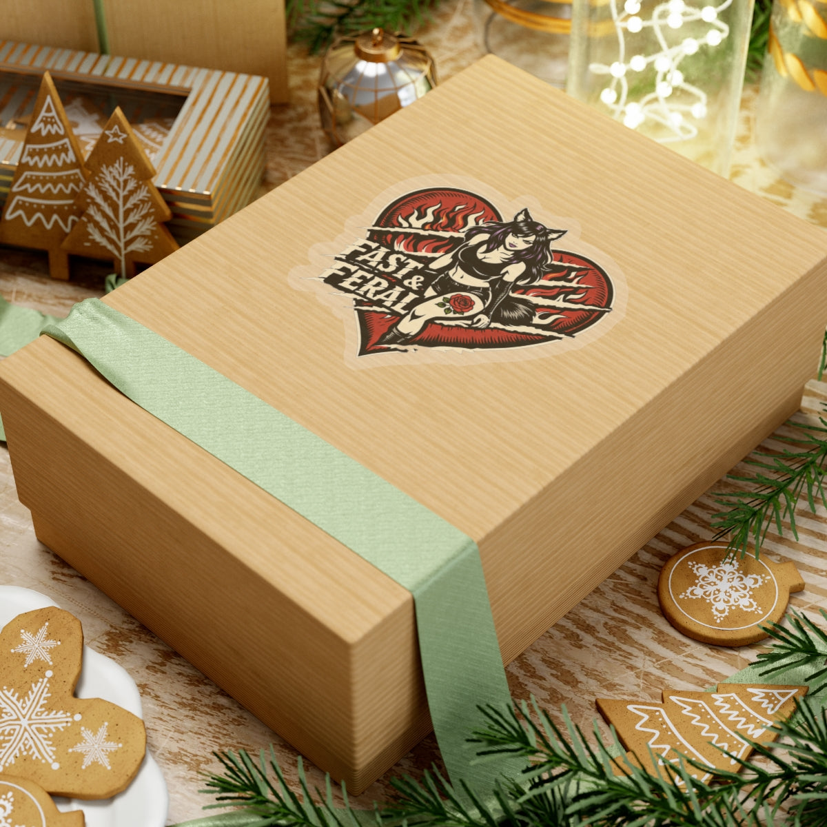 Wolf Worx Customs Fast & Feral Claw Your Heart Out Sticker