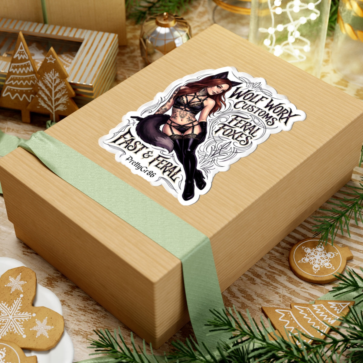 Feral Foxes PrettyGr86 Sticker