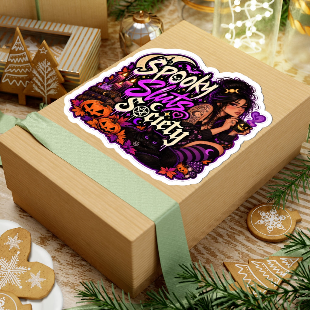 Spooky Sluts Society Kiss-Cut Stickers | Halloween Witchy Vibes