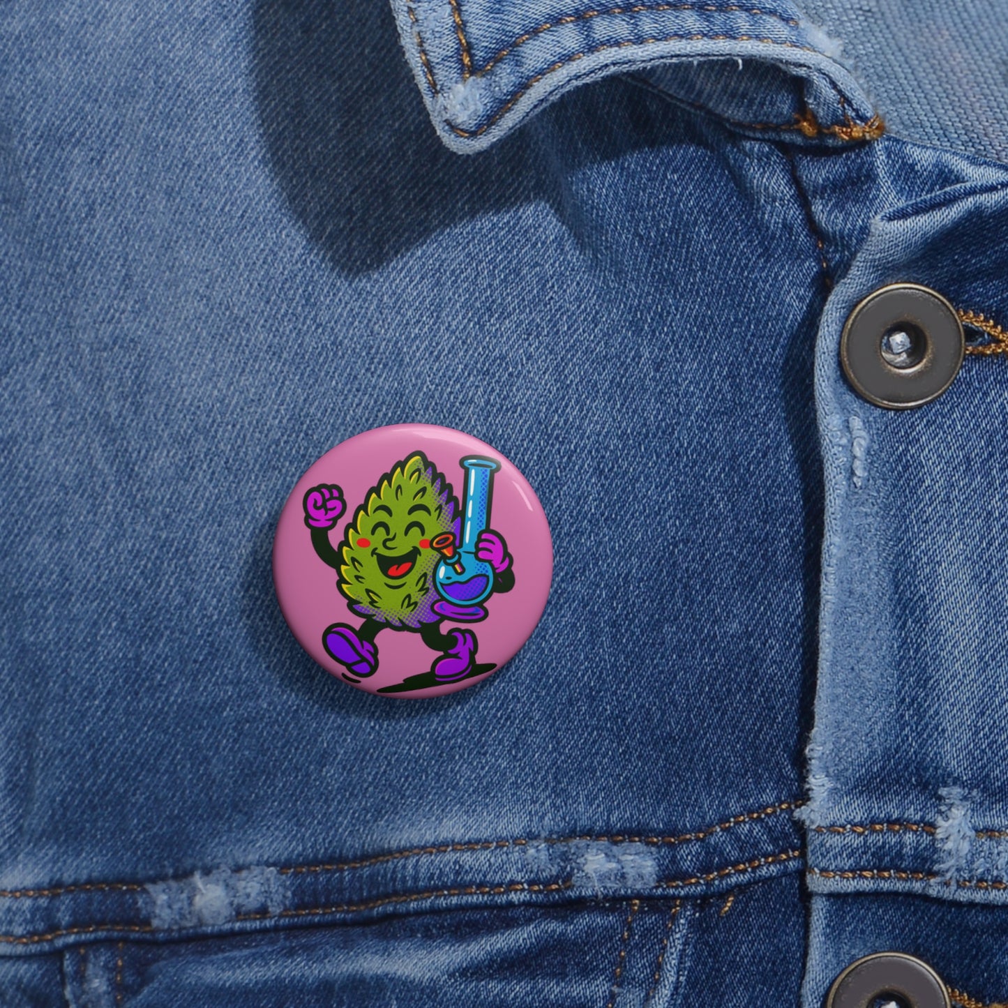Colorful Marijuana Pin Buttons, Fun Cannabis Pins, Custom Badge, Gift for Stoners, Party Favors, Treat Yourself!