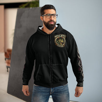 Wolf Worx Customs Raised On Legacy Rat Fink Pinstripe Inspired Vintage Hoodie