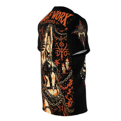 Wolf Worx Customs Raised On Legacy Pinstripe Sacrifice T- Shirt