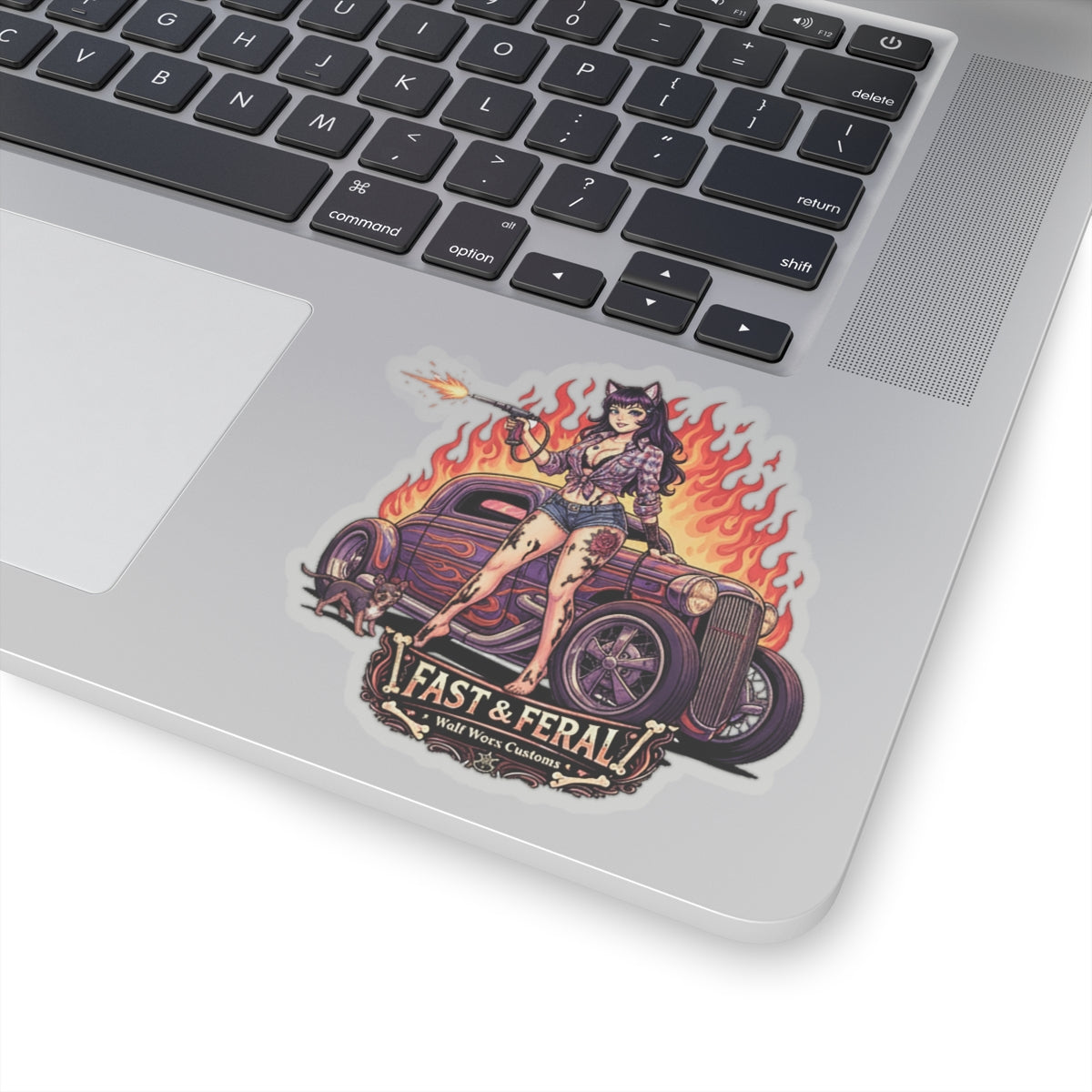 Wolf Worx Customs Fast & Feral Anime Sticker