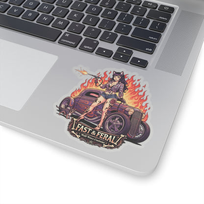 Wolf Worx Customs Fast & Feral Anime Sticker