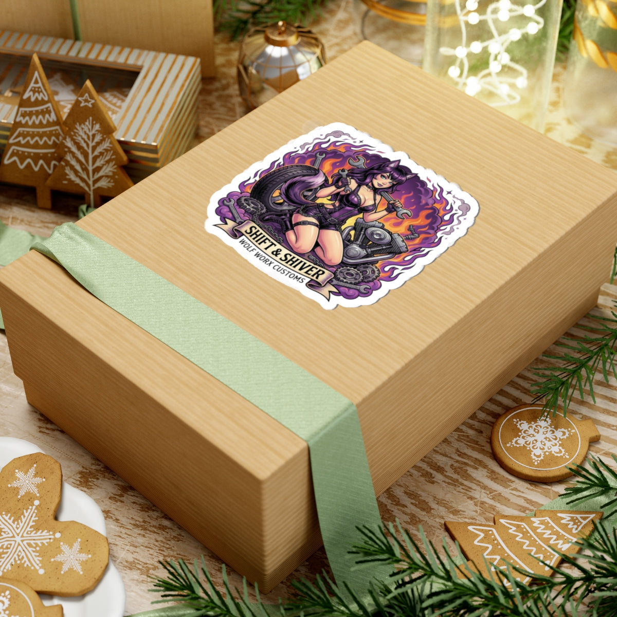 Wolf Worx Customs Fast & Feral Anime Sticker