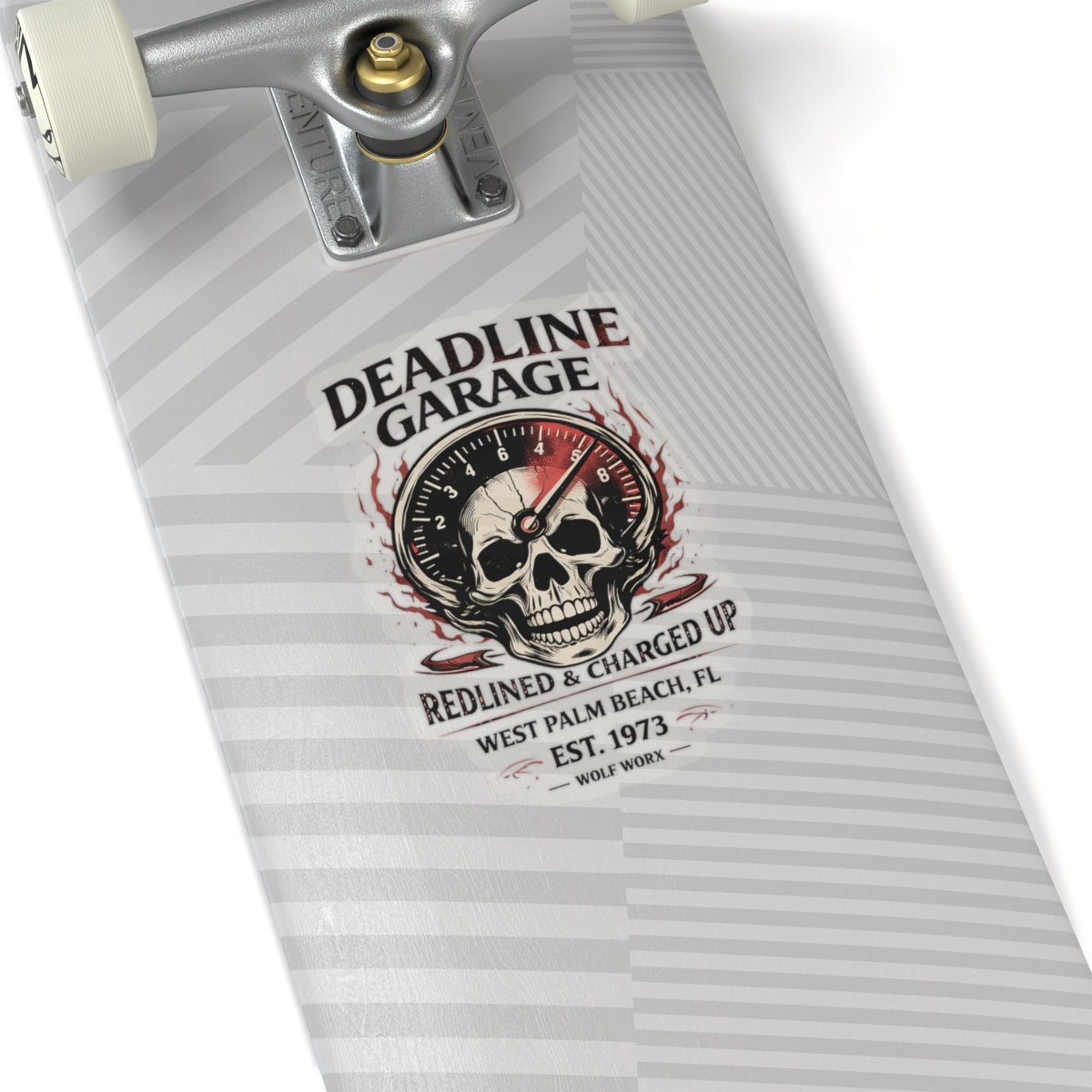 Wolf Worx Customs Deadline Garage Sticker