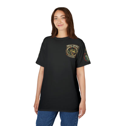 Wolf Worx Customs Raised On Legacy Swamp Devil Coop Inspired Vintage T- Shirt