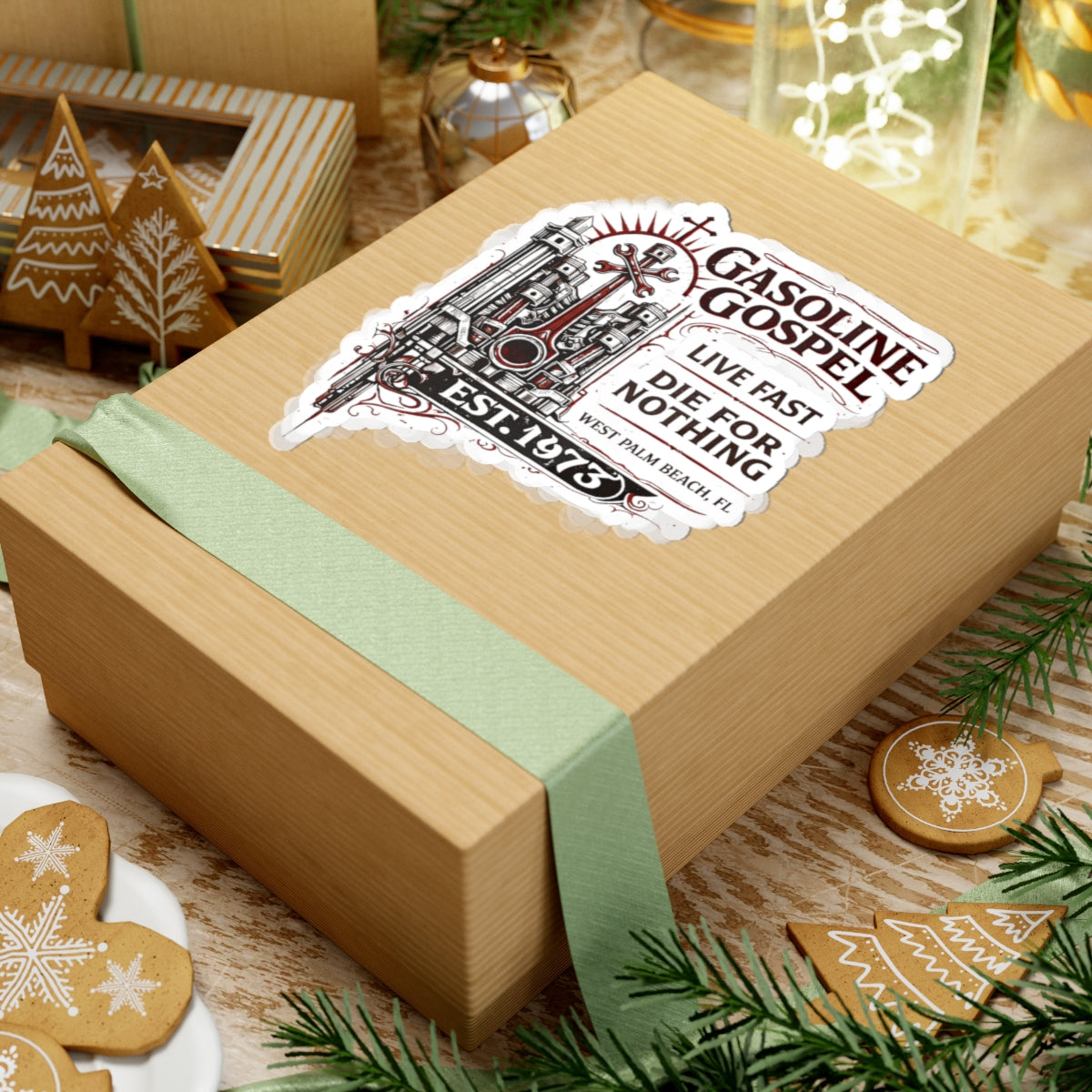 Wolf Worx Customs Gasoline Gospel Sticker