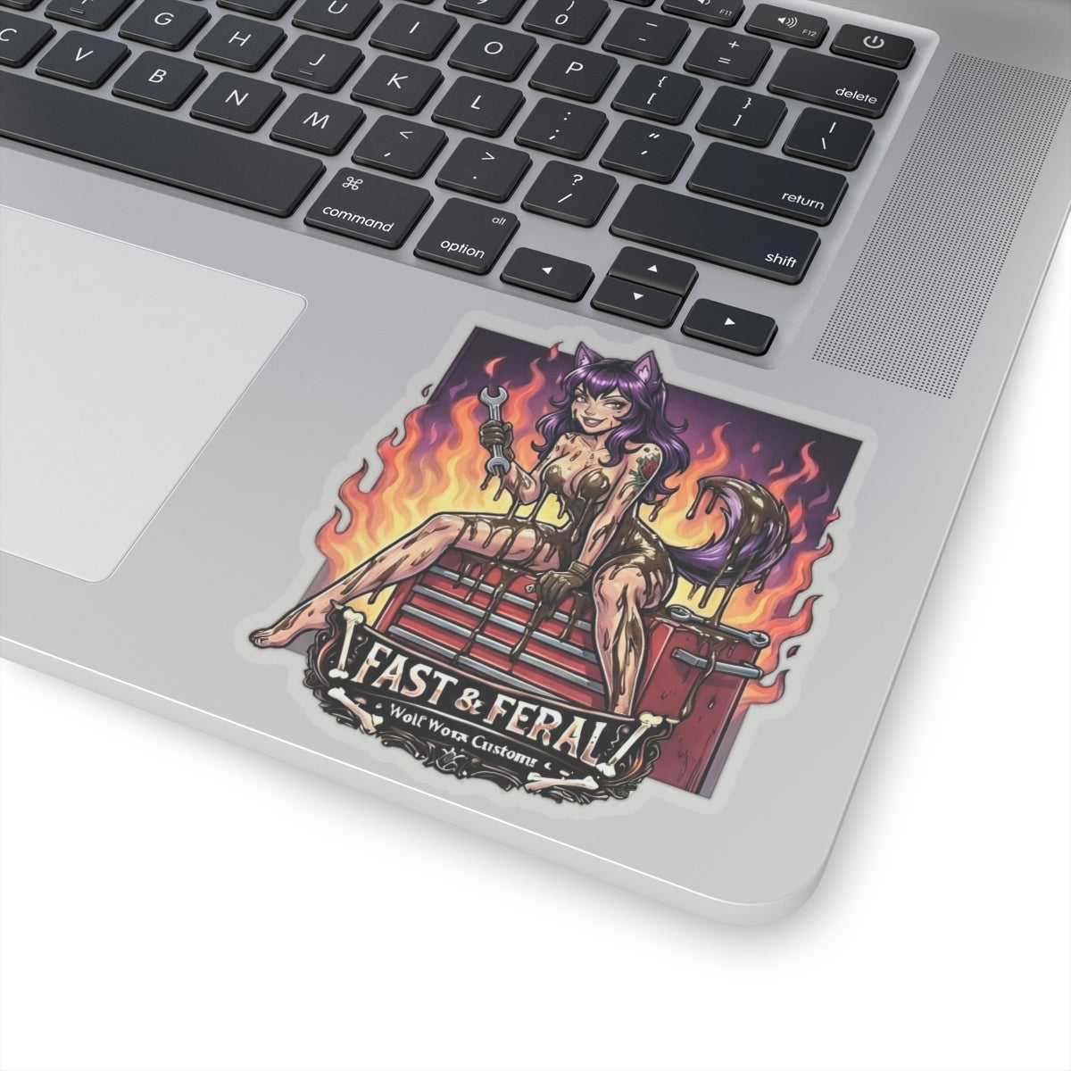 Wolf Worx Customs Fast & Feral Anime Sticker