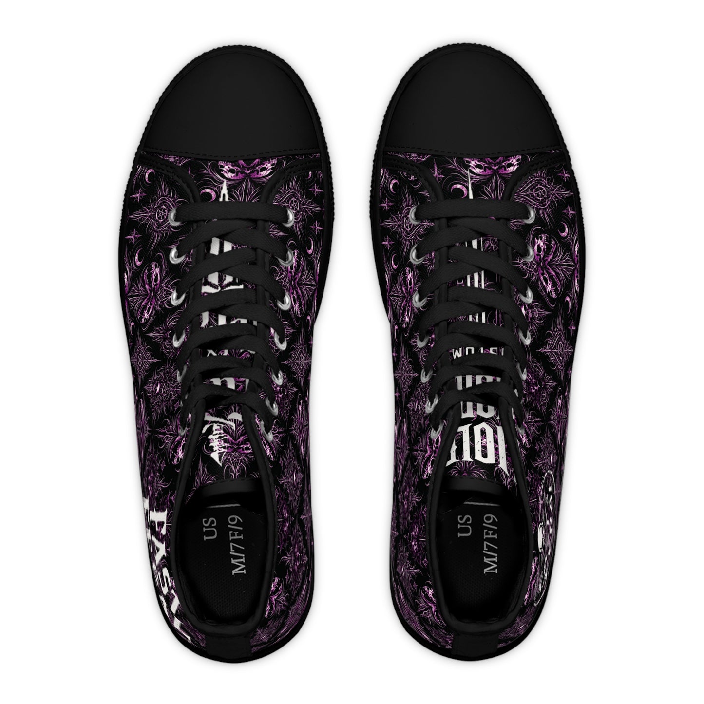 Fast & Feral Purple Skull Women's High Top Sneakers