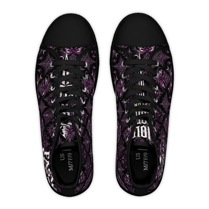 Fast & Feral Purple Skull Women's High Top Sneakers