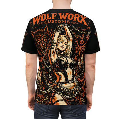 Wolf Worx Customs Raised On Legacy Pinstripe Sacrifice T- Shirt