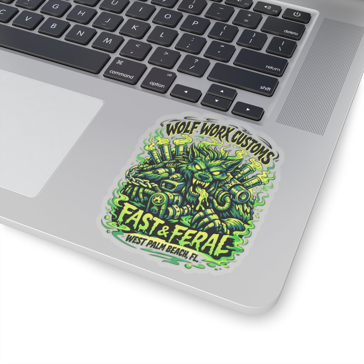 Wolf Worx Customs Neon Sticker