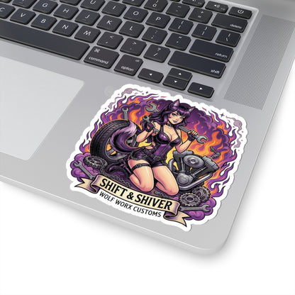 Wolf Worx Customs Fast & Feral Anime Sticker