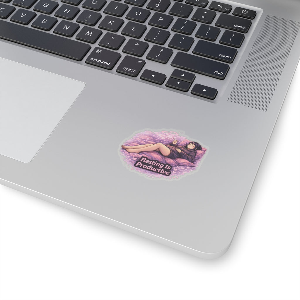 Kenzie Killz Manic Merch Resting Is Productive Sticker