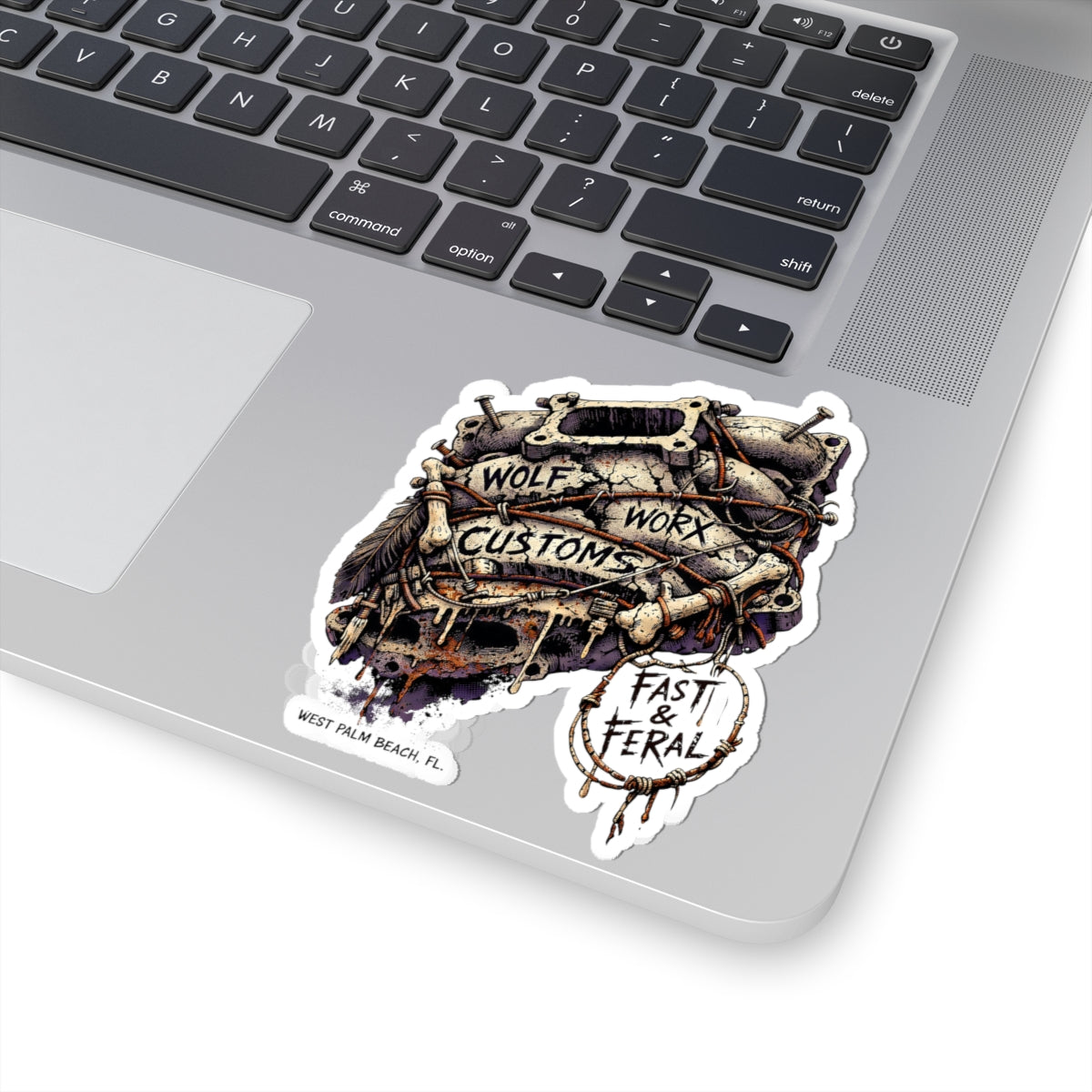 Wolf Worx Customs Cursed Intake Sticker