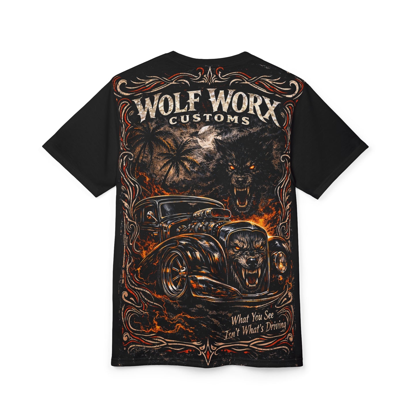 Wolf Worx Customs Dark Hot Rod T-Shirt