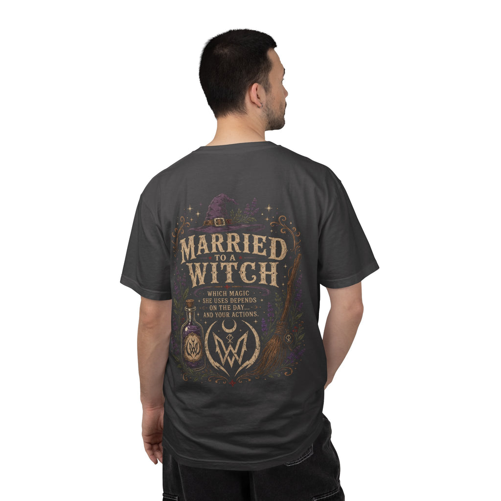 Married to a Witch T-Shirt | Witchy Couple Shirt Double W Supply Co