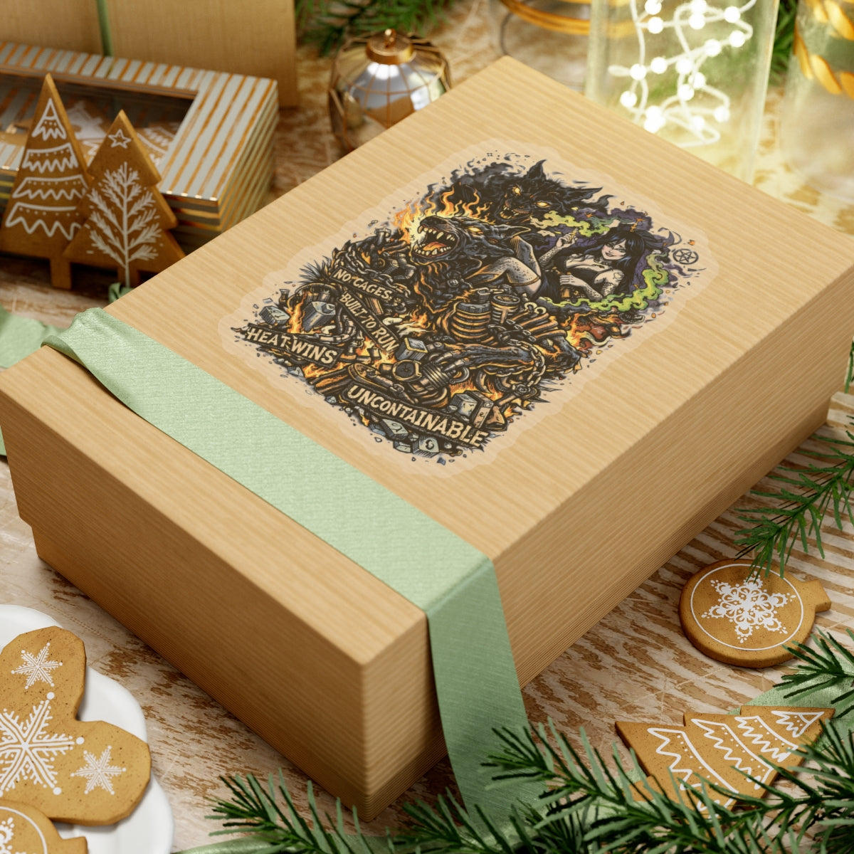 HEAT WINS! Kenzie Killz / Wolf Worx Customs / Witch Wolf / NO UR ISH Mashup PROTEST COLLAB! ALL Proceeds Go To Charity! STICKER