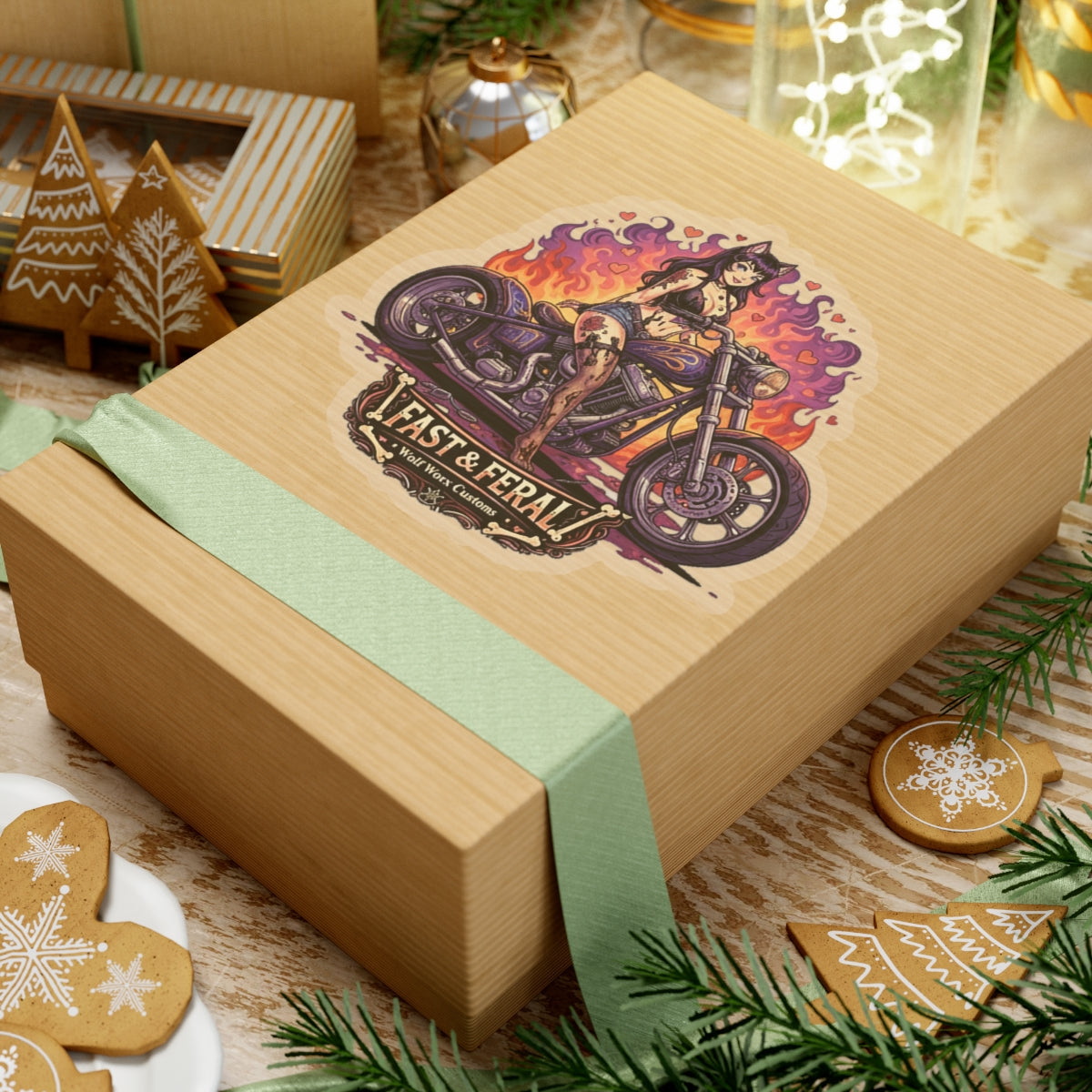 Wolf Worx Customs Fast & Feral Anime Sticker