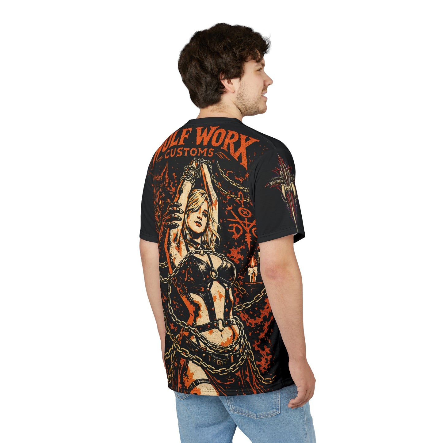 Wolf Worx Customs Raised On Legacy Pinstripe Sacrifice T- Shirt