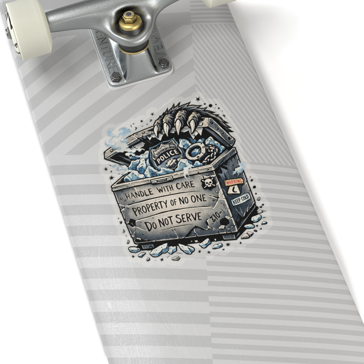 HEAT WINS! Kenzie Killz / Wolf Worx Customs / Witch Wolf / NO UR ISH Ice Badge PROTEST COLLAB! ALL Proceeds Go To Charity! STICKER