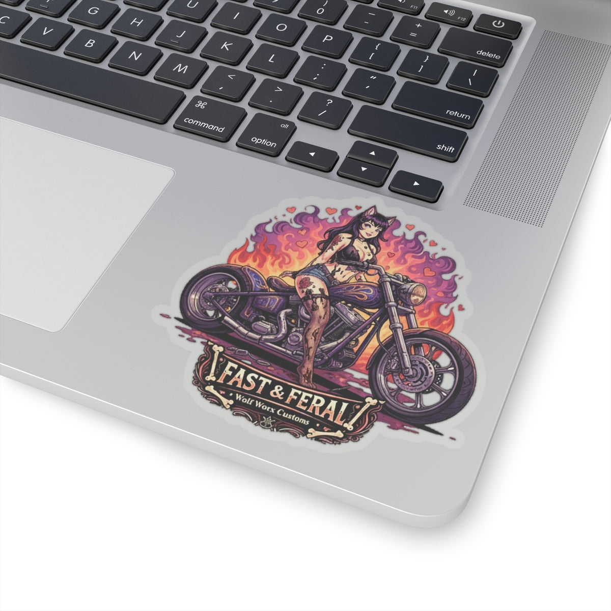 Wolf Worx Customs Fast & Feral Anime Sticker