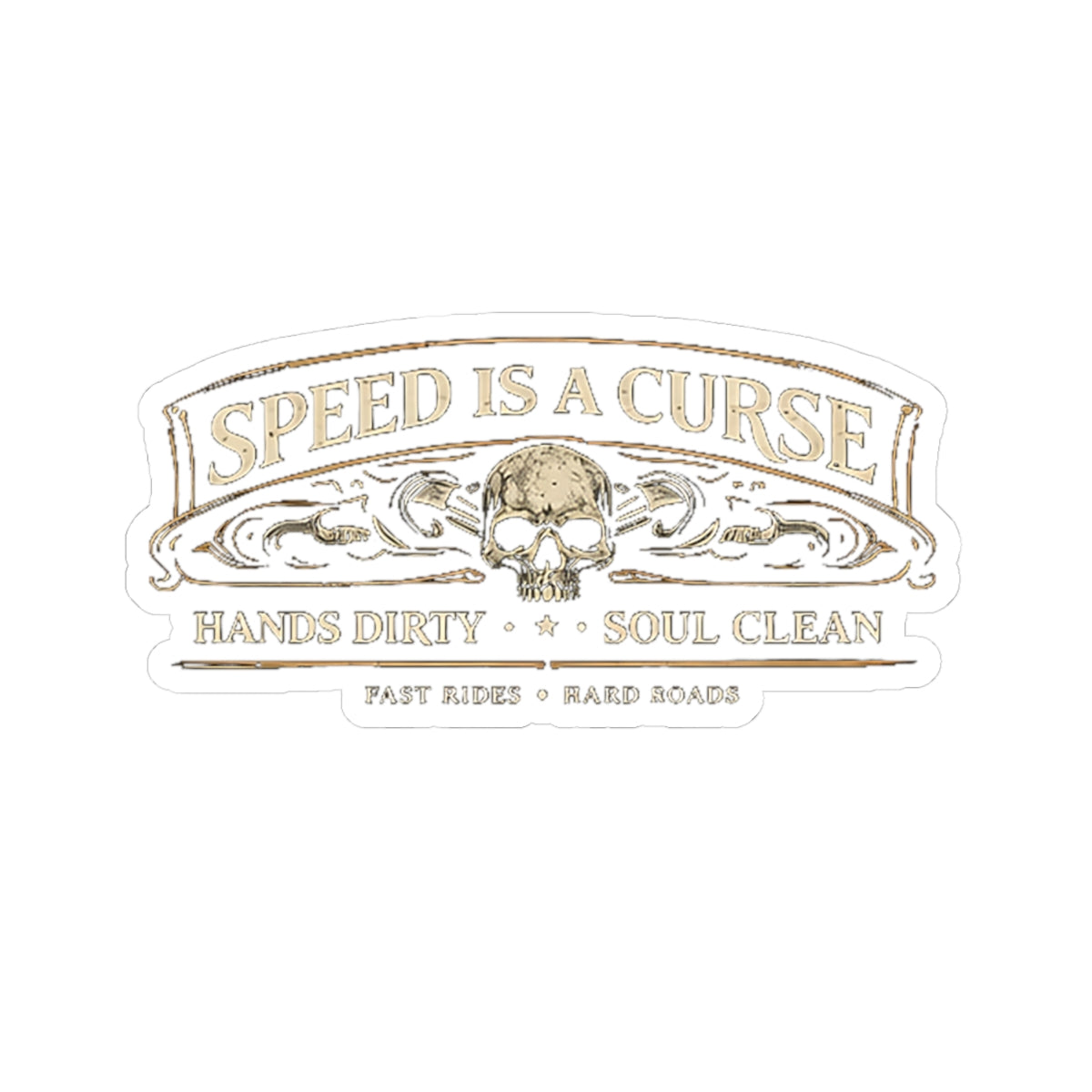 Wolf Worx Customs Speed Is A Curse Sticker