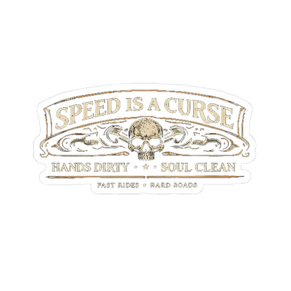 Wolf Worx Customs Speed Is A Curse Sticker