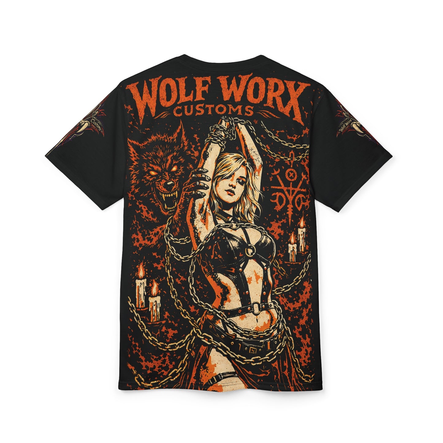 Wolf Worx Customs Raised On Legacy Pinstripe Sacrifice T- Shirt