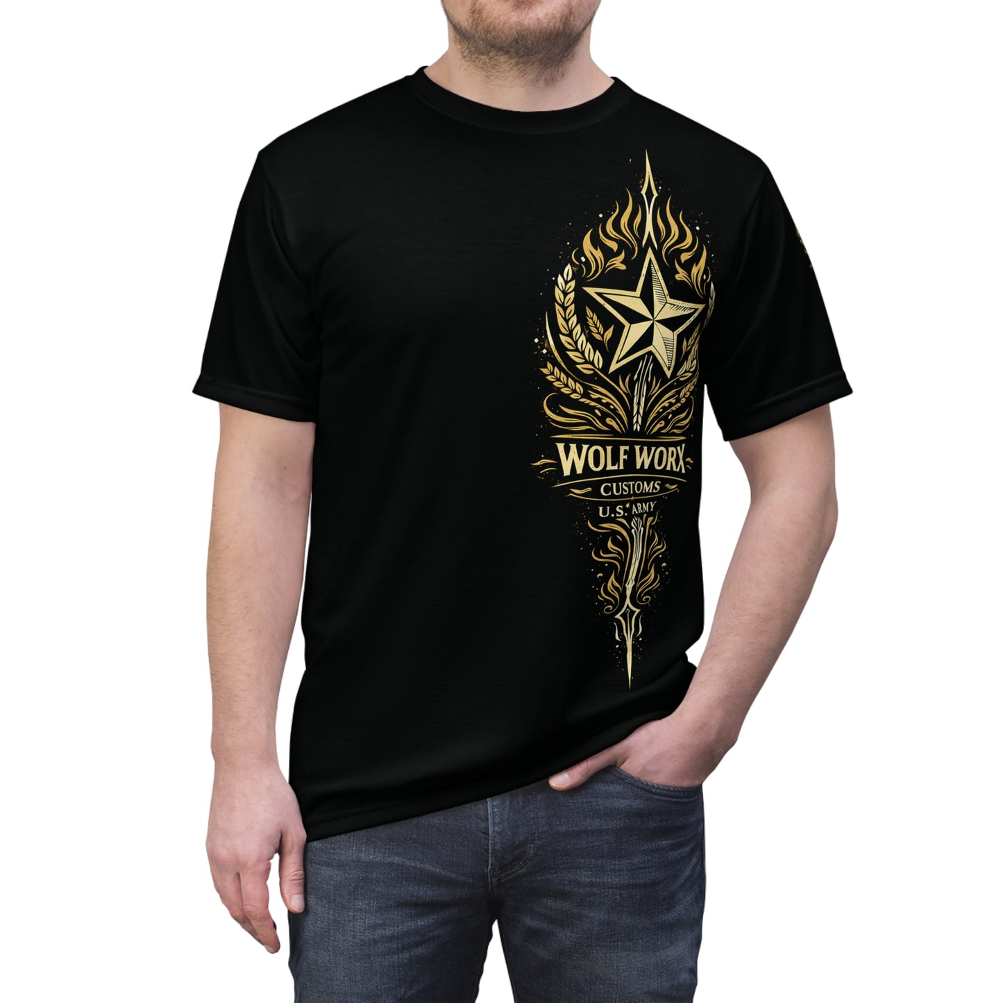 Wolf Worx Customs Hot Rod Heroes US Army T Shirt