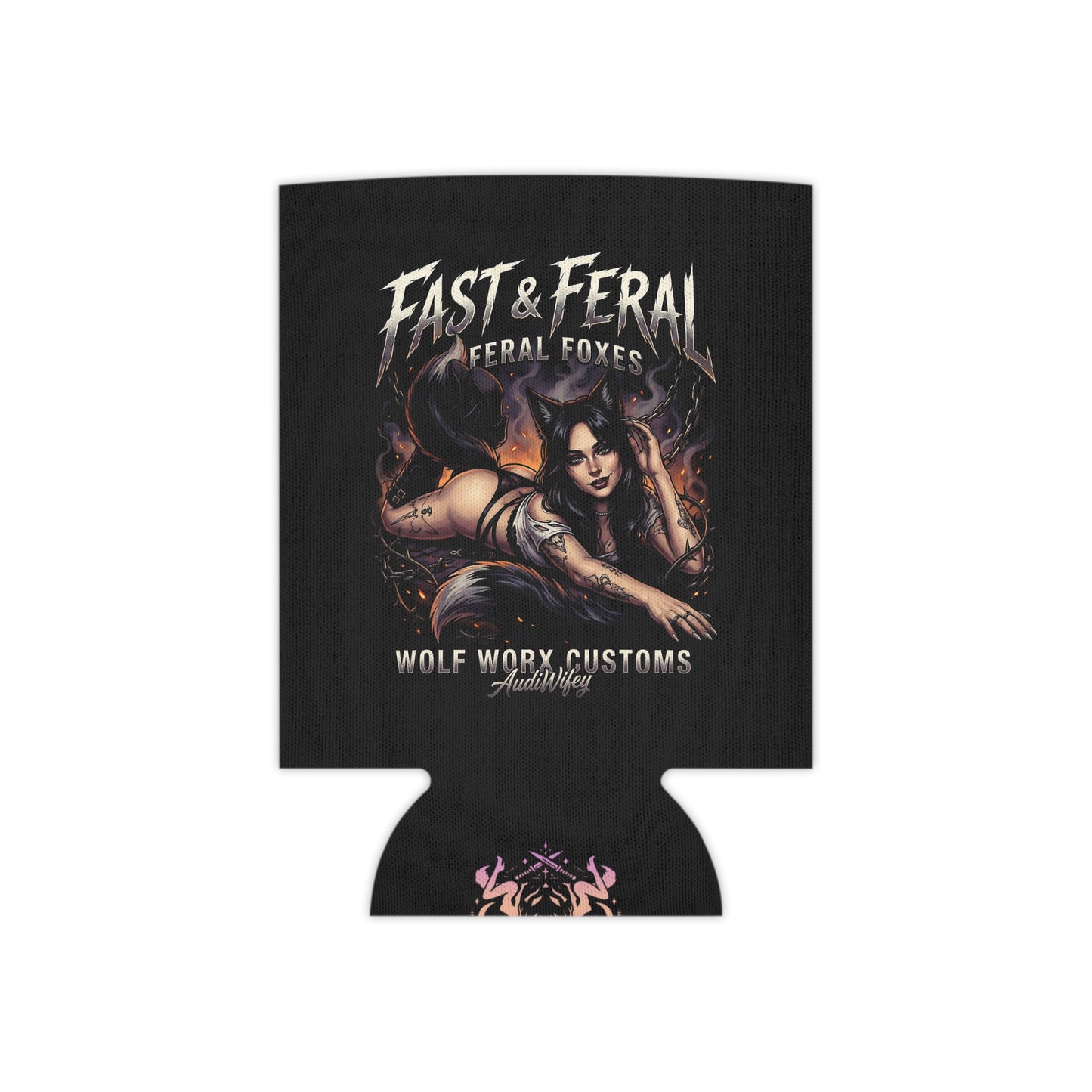 Feral Foxes Audiwifey Coozie