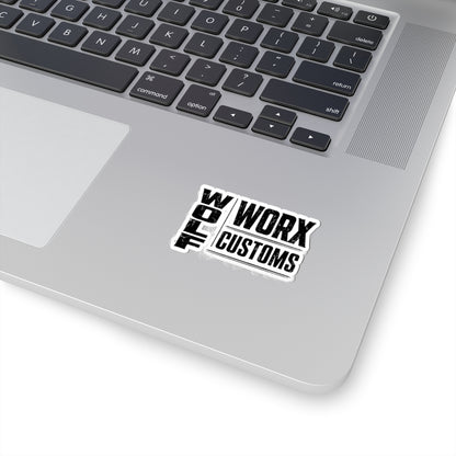 Wolf Worx Customs Typography 2 Sticker