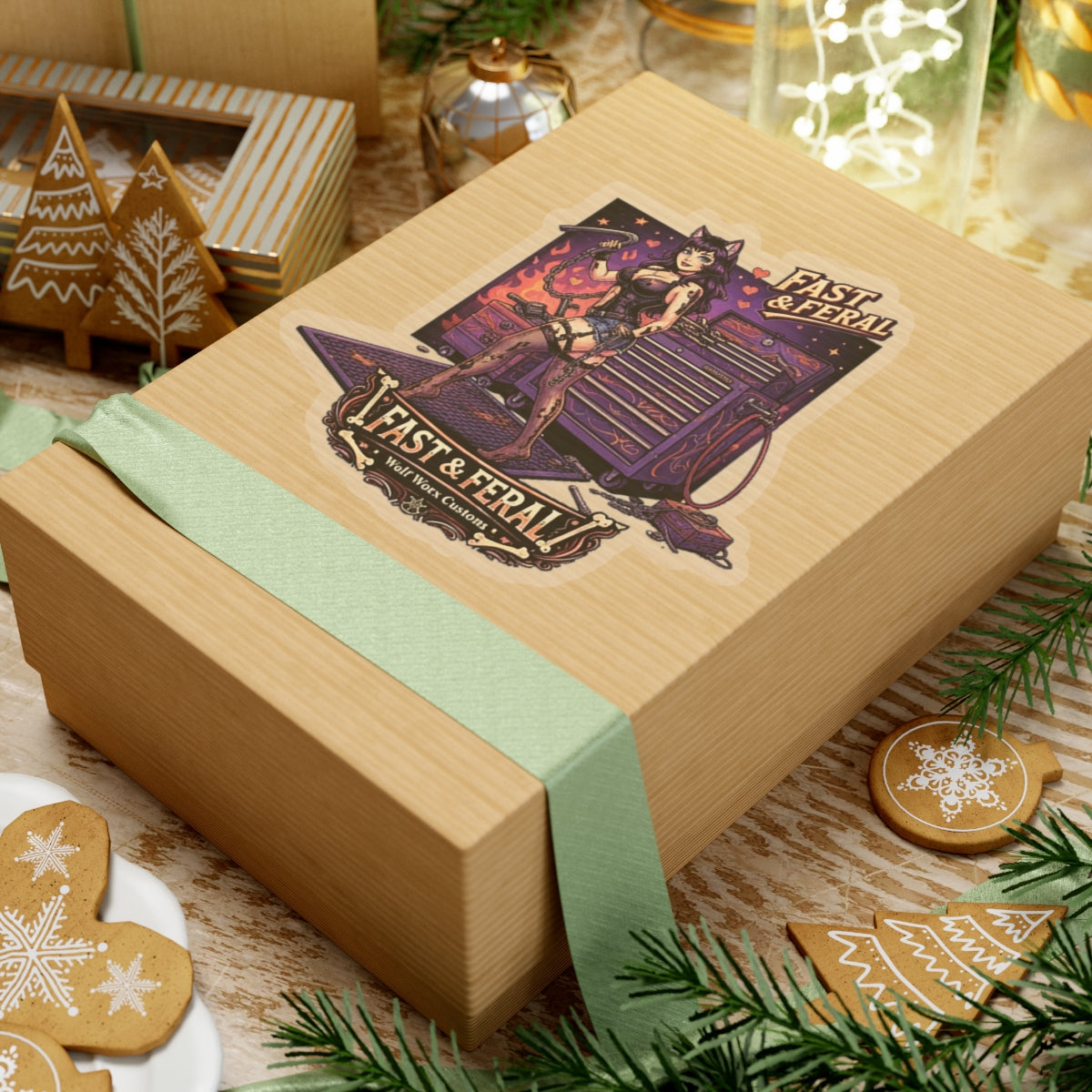 Wolf Worx Customs Fast & Feral Anime Sticker