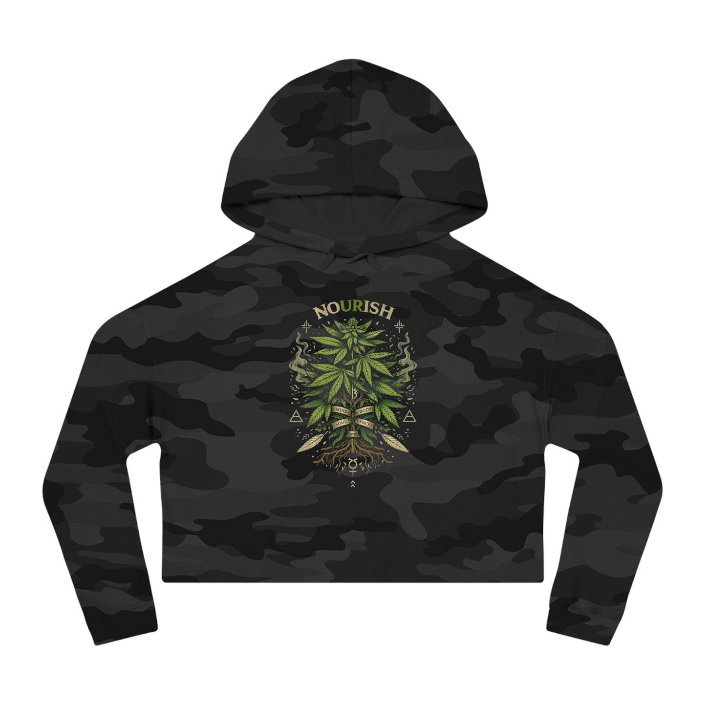 No Ur Ish NOURISH "Gardening" Cropped Hoodie