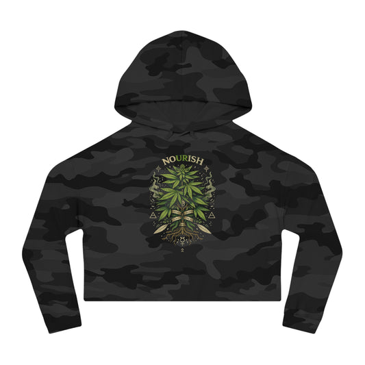 No Ur Ish NOURISH "Gardening" Cropped Hoodie