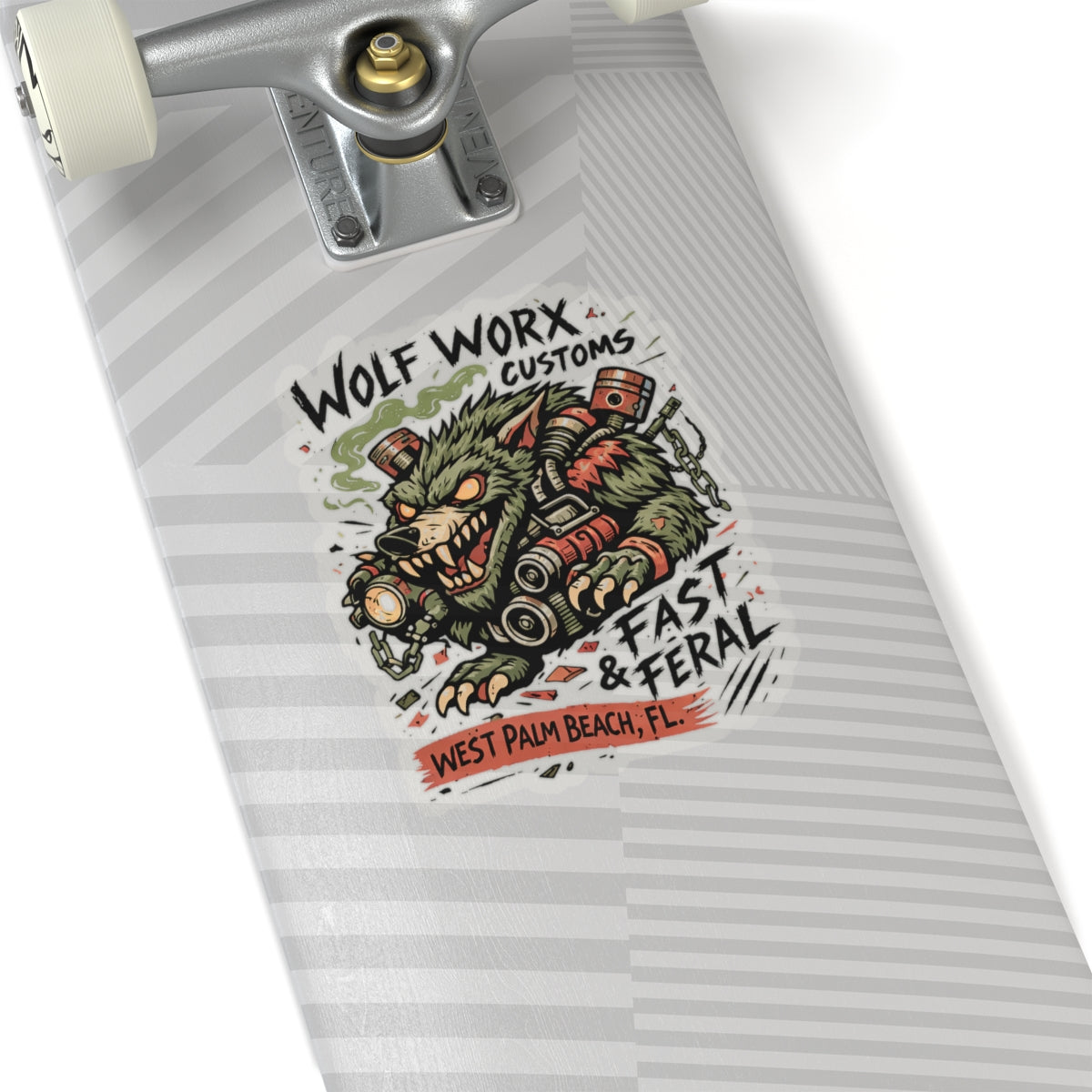 Wolf Worx Customs Rat Fink Sticker