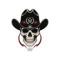 Double W Supply Co Cowboy Skull Sticker