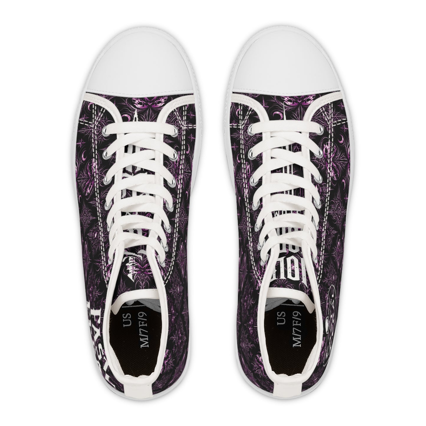Fast & Feral Purple Skull Women's High Top Sneakers