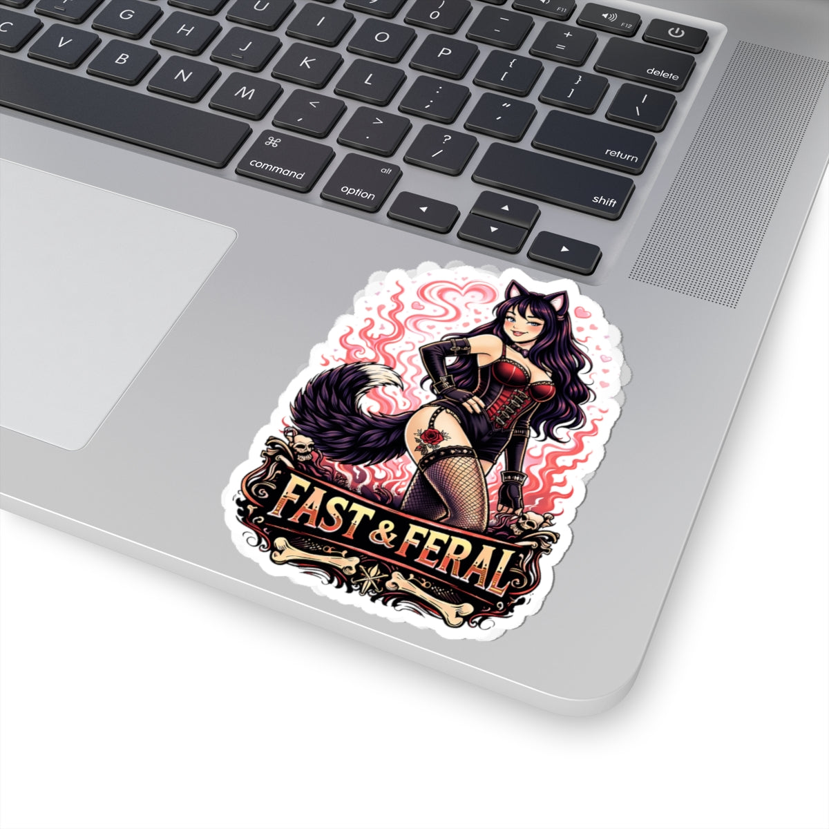 Wolf Worx Customs Fast & Feral Kenzie Killz Pinup Sticker