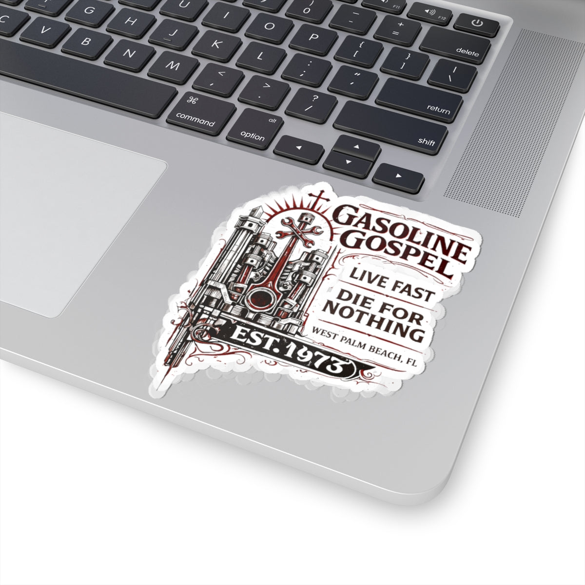 Wolf Worx Customs Gasoline Gospel Sticker